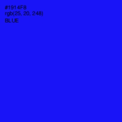 #1914F8 - Blue Color Image