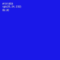 #1918E8 - Blue Color Image