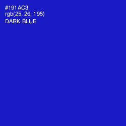 #191AC3 - Dark Blue Color Image