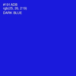 #191ADB - Dark Blue Color Image