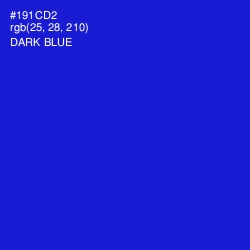 #191CD2 - Dark Blue Color Image