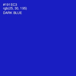 #191EC3 - Dark Blue Color Image
