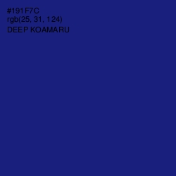 #191F7C - Deep Koamaru Color Image