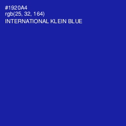 #1920A4 - International Klein Blue Color Image