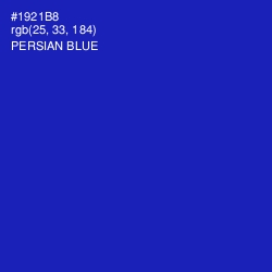 #1921B8 - Persian Blue Color Image