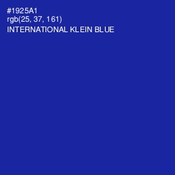 #1925A1 - International Klein Blue Color Image