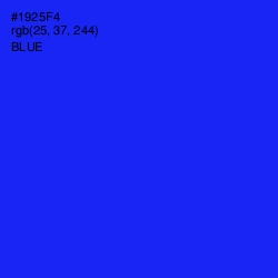 #1925F4 - Blue Color Image