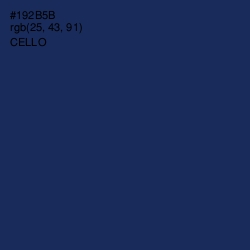 #192B5B - Cello Color Image