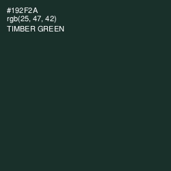 #192F2A - Timber Green Color Image