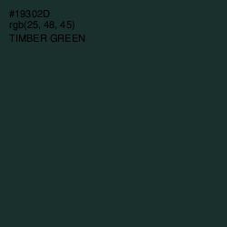 #19302D - Timber Green Color Image