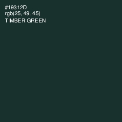 #19312D - Timber Green Color Image