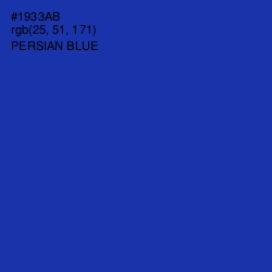 #1933AB - Persian Blue Color Image