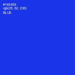 #1934E6 - Blue Color Image