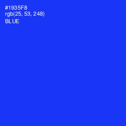 #1935F8 - Blue Color Image