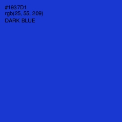 #1937D1 - Dark Blue Color Image