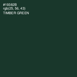 #19382B - Timber Green Color Image