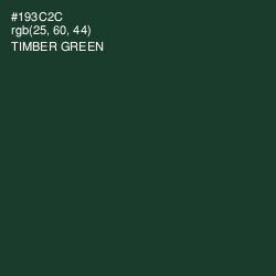#193C2C - Timber Green Color Image