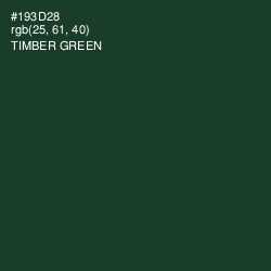 #193D28 - Timber Green Color Image