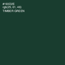 #193D2E - Timber Green Color Image
