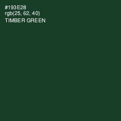 #193E28 - Timber Green Color Image