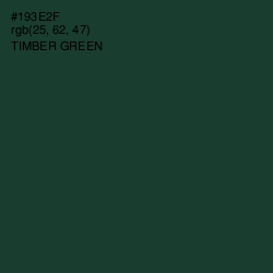 #193E2F - Timber Green Color Image