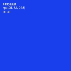 #193EEB - Blue Color Image