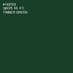 #193F29 - Timber Green Color Image