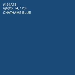 #194A78 - Chathams Blue Color Image