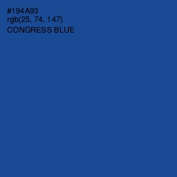 #194A93 - Congress Blue Color Image