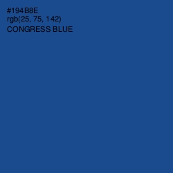 #194B8E - Congress Blue Color Image