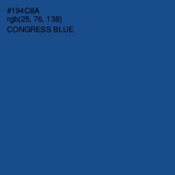 #194C8A - Congress Blue Color Image