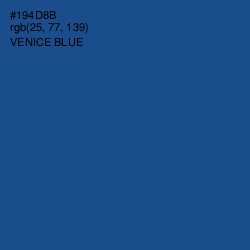 #194D8B - Venice Blue Color Image