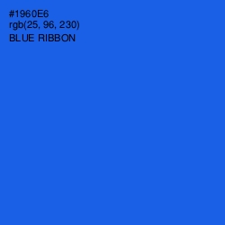 #1960E6 - Blue Ribbon Color Image