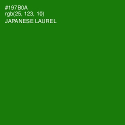 #197B0A - Japanese Laurel Color Image