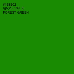 #198B02 - Forest Green Color Image