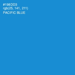 #198DD3 - Pacific Blue Color Image