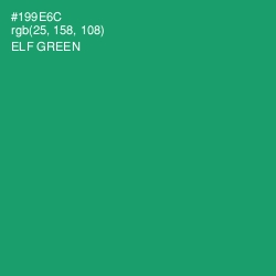 #199E6C - Elf Green Color Image