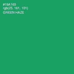 #19A165 - Green Haze Color Image