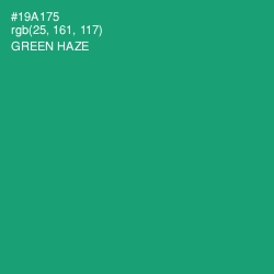 #19A175 - Green Haze Color Image