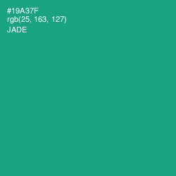 #19A37F - Jade Color Image