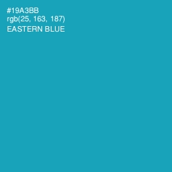#19A3BB - Eastern Blue Color Image