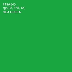 #19A540 - Sea Green Color Image