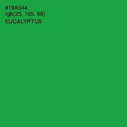 #19A544 - Eucalyptus Color Image