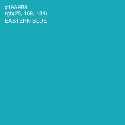 #19A9B8 - Eastern Blue Color Image