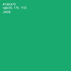 #19AA70 - Jade Color Image