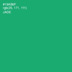 #19AB6F - Jade Color Image