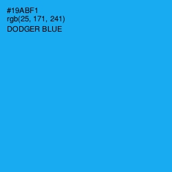 #19ABF1 - Dodger Blue Color Image