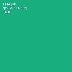#19AE7F - Jade Color Image
