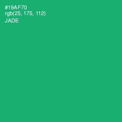 #19AF70 - Jade Color Image