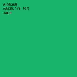 #19B36B - Jade Color Image
